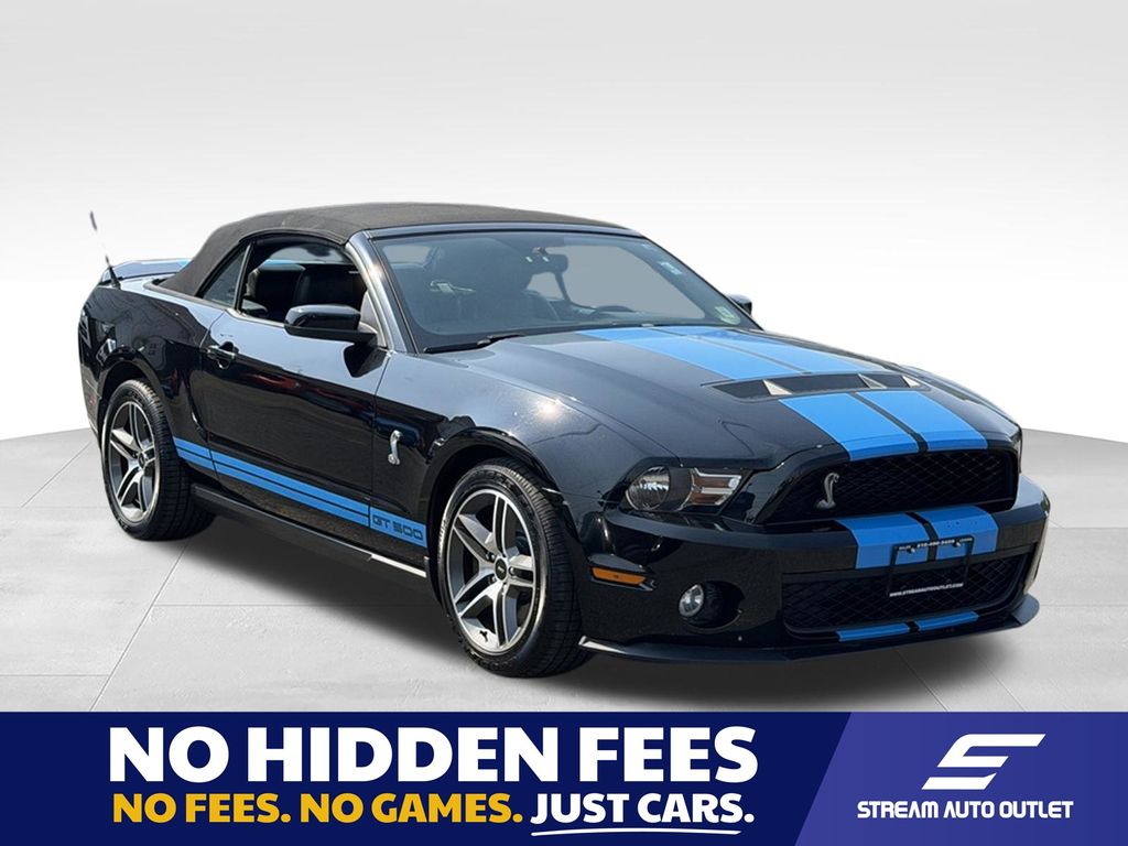 Black 2010 Ford Mustang Shelby GT500 Convertible Rear-Wheel Drive 6-Speed Manual