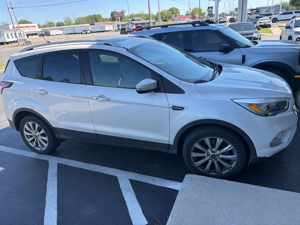 White Platinum 2018 Ford Escape Titanium AWD SUV / Crossover All-Wheel Drive 6-Speed Automatic