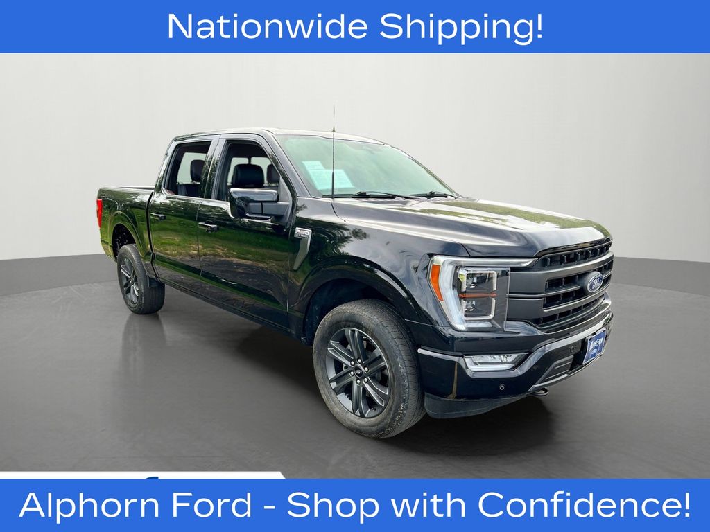 Black 2023 Ford F-150 Pickup Truck Four-Wheel Drive Automatic