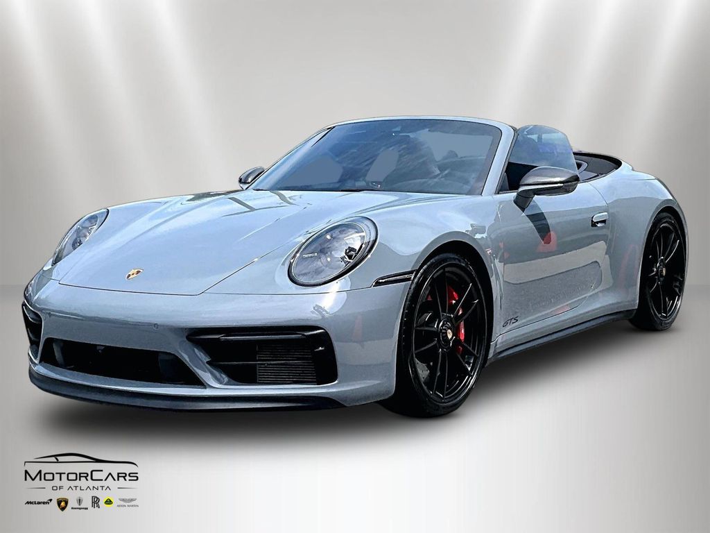 Gray (Arctic Grey) 2023 Porsche 911 Convertible Rear-Wheel Drive 8-Speed Automatic