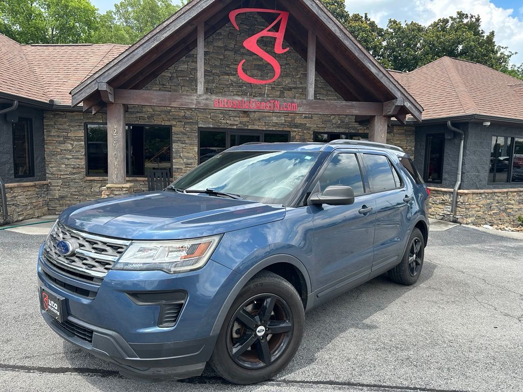 Blue Metallic 2018 Ford Explorer SUV / Crossover Front-Wheel Drive 6-Speed Automatic