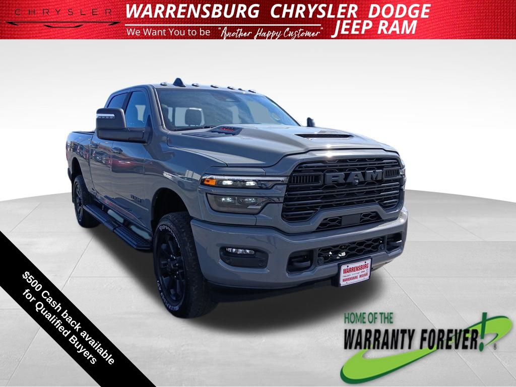 Ceramic Gray Clearcoat 2026 RAM 2500 Laramie Crew Cab 4WD Pickup Truck Four-Wheel Drive 8-Speed Automatic