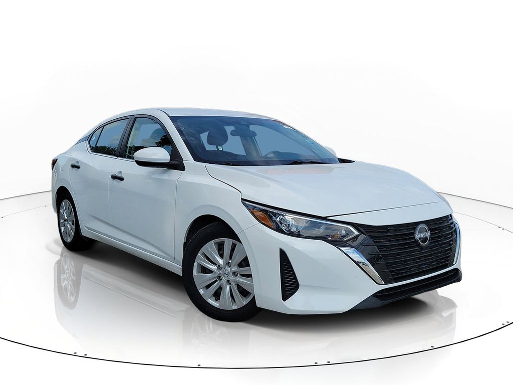 White (Fresh Powder) 2024 Nissan Sentra Sedan Front-Wheel Drive Continuously Variable Transmission