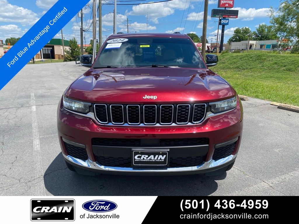 Velvet Red Pearlcoat 2024 Jeep Grand Cherokee L SUV / Crossover Four-Wheel Drive 8-Speed Automatic