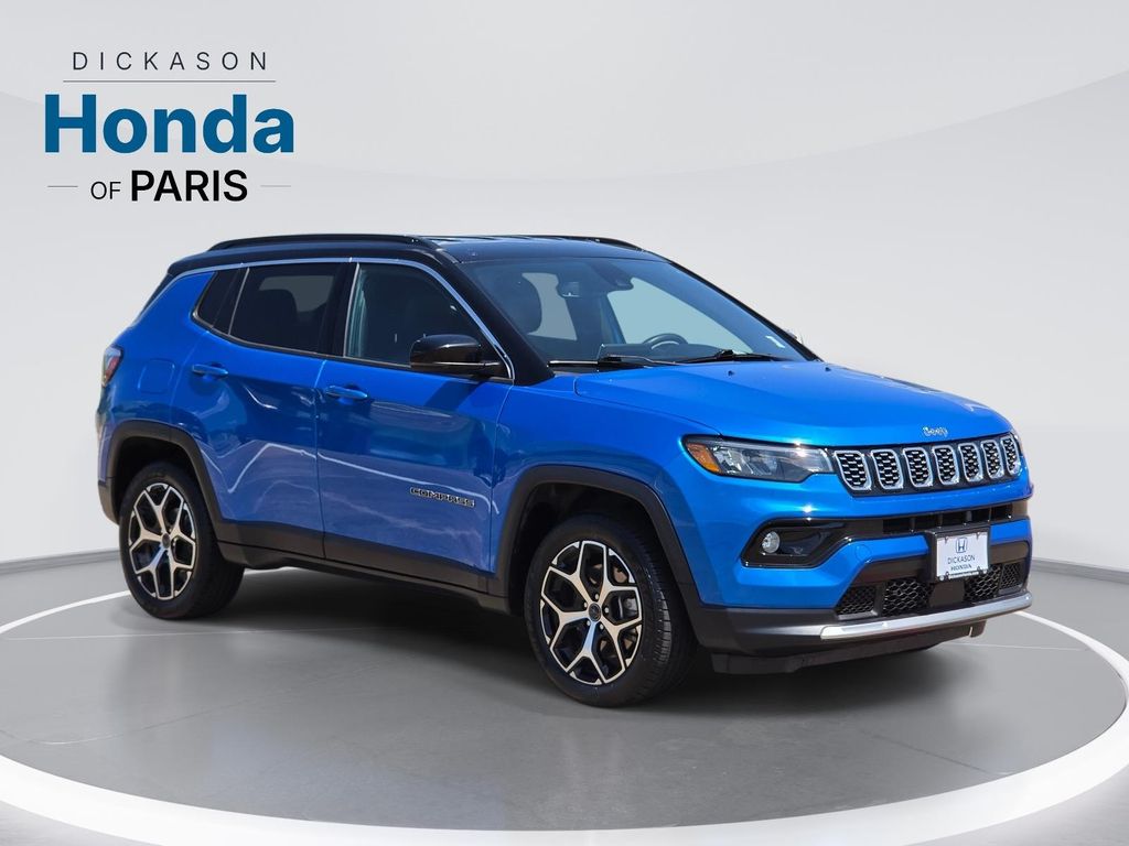 Blue Pearl 2025 Jeep Compass SUV / Crossover Four-Wheel Drive 8-Speed Automatic