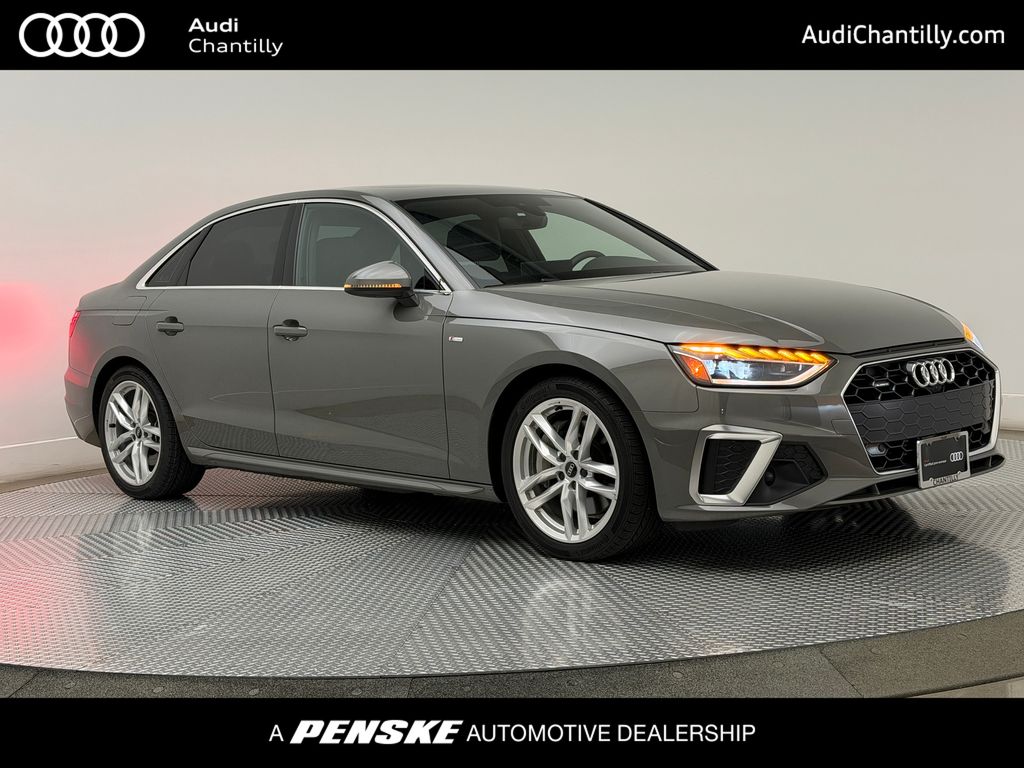 Gray Metallic 2023 Audi A4 Sedan All-Wheel Drive 7-Speed Automatic