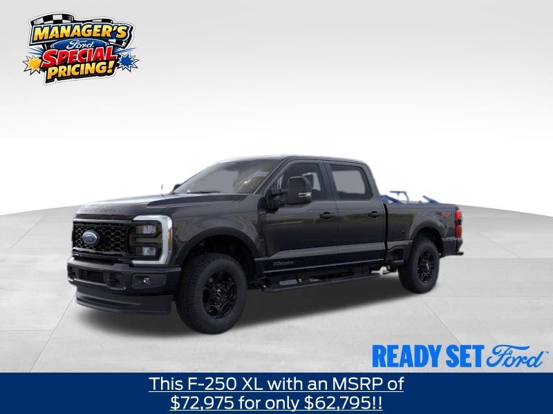 Agate Black Metallic 2026 Ford F-250 Super Duty XL Crew Cab 4WD Pickup Truck Four-Wheel Drive Automatic