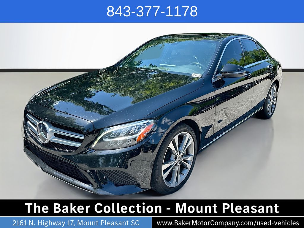 Black 2019 Mercedes-Benz C-Class Sedan Rear-Wheel Drive 9-Speed Automatic