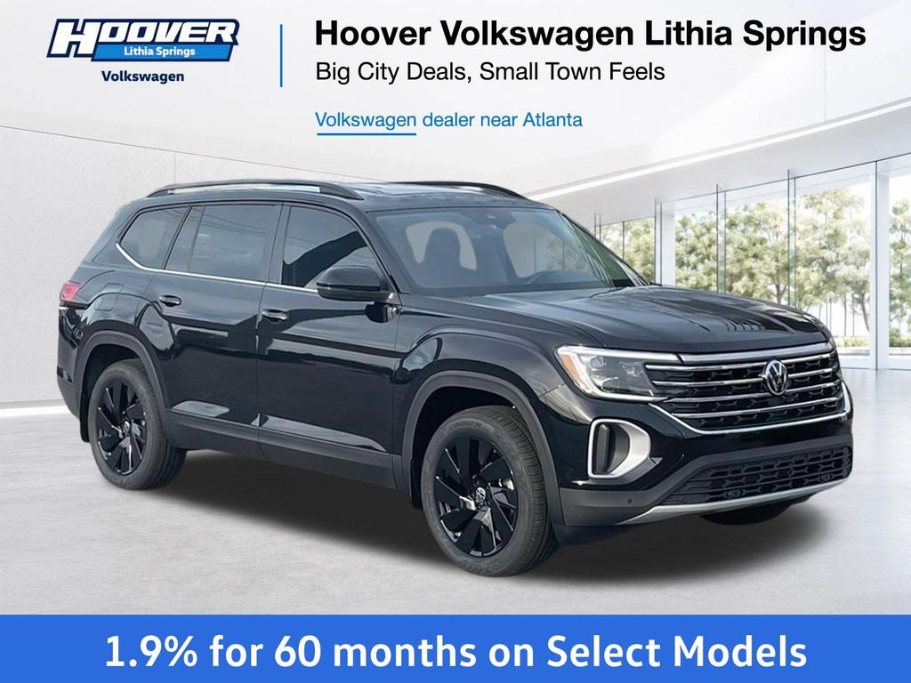 Deep Black Pearl 2026 Volkswagen Atlas SUV / Crossover Front-Wheel Drive 8-Speed Automatic