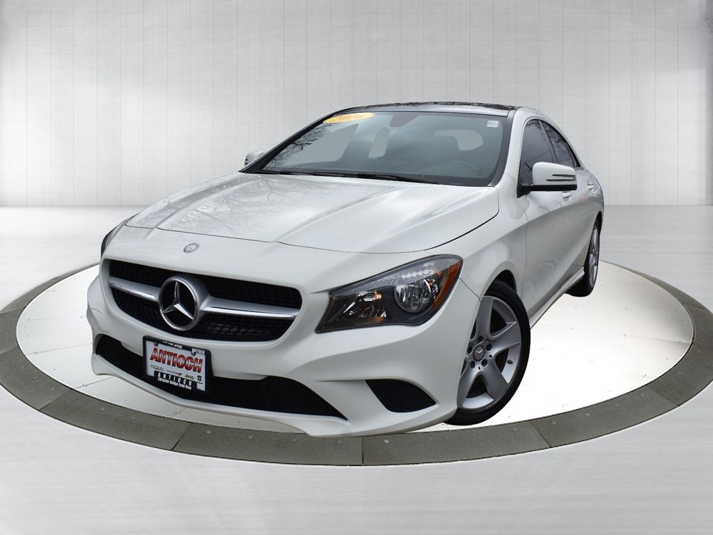 White 2016 Mercedes-Benz CLA 250 4MATIC Sedan All-Wheel Drive 7-Speed Automatic