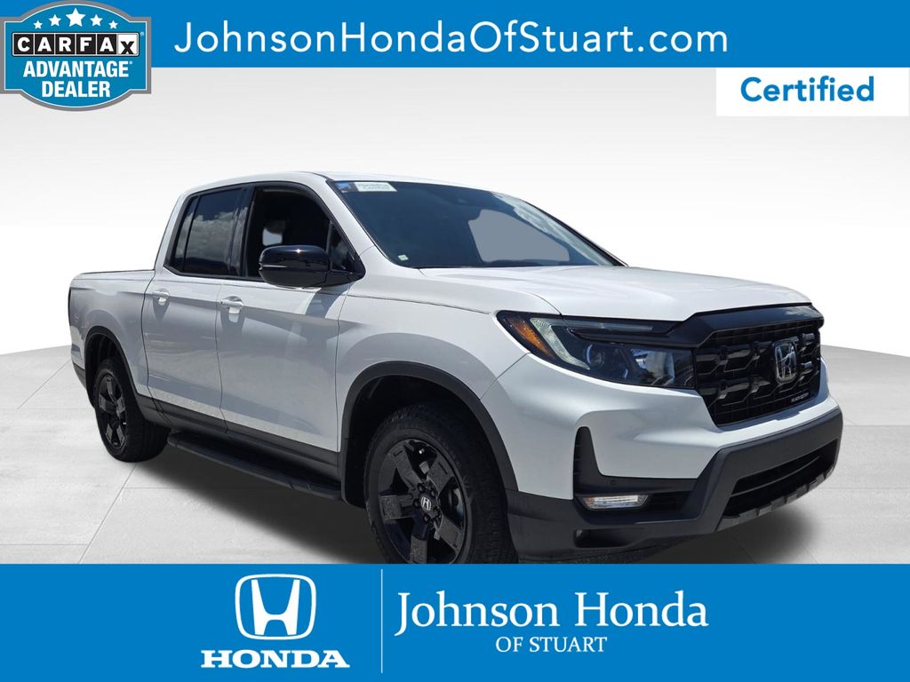 Platinum White Pearl 2024 Honda Ridgeline Pickup Truck All-Wheel Drive 9-Speed Automatic