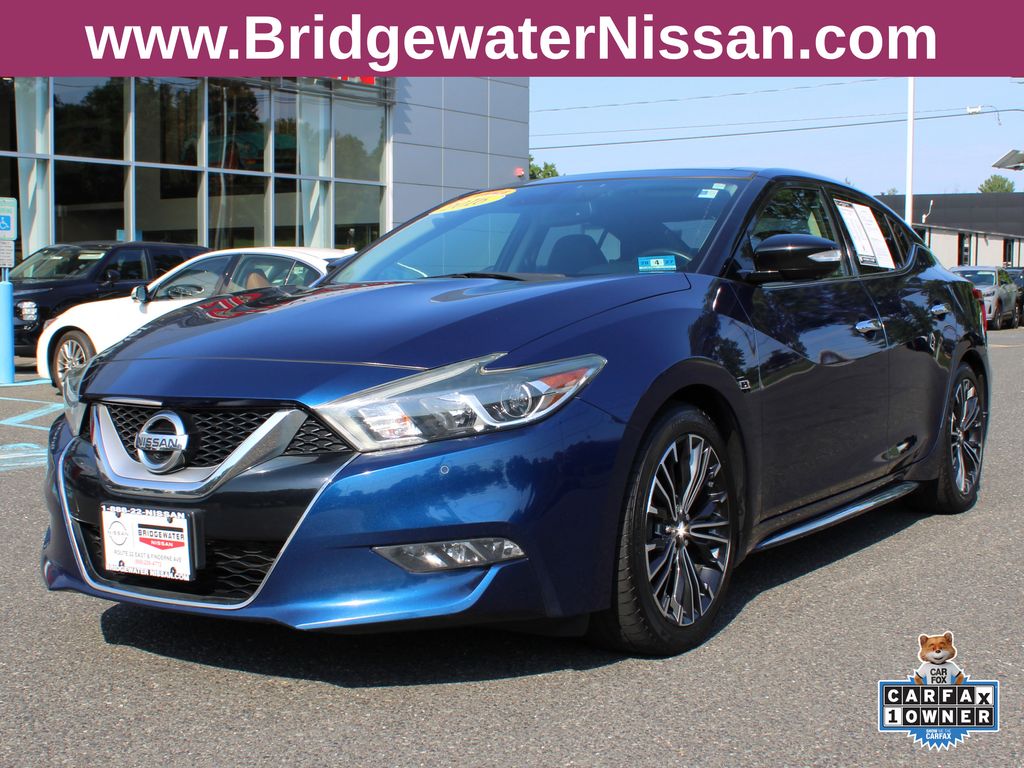Deep Blue Pearl 2016 Nissan Maxima Sedan Front-Wheel Drive Continuously Variable Transmission