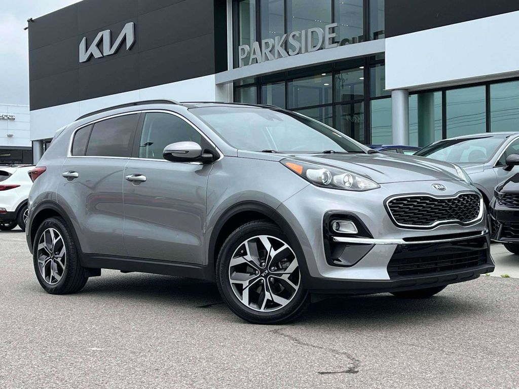 Steel Gray 2022 Kia Sportage EX FWD SUV / Crossover Front-Wheel Drive 6-Speed Automatic Overdrive