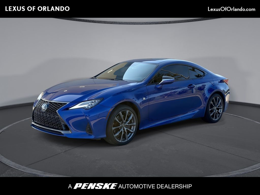 Ultrasonic Blue Mica 2.0 2022 Lexus RC Coupe All-Wheel Drive 6-Speed Automatic