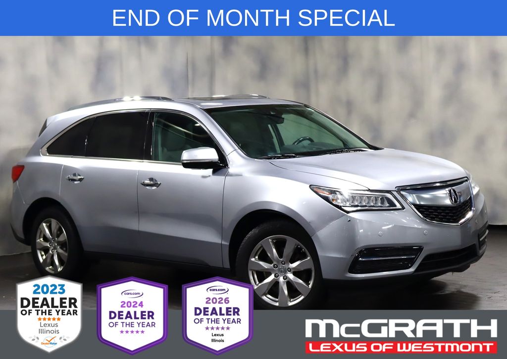 Lunar Silver Metallic 2016 Acura MDX SUV / Crossover All-Wheel Drive 9-Speed Automatic