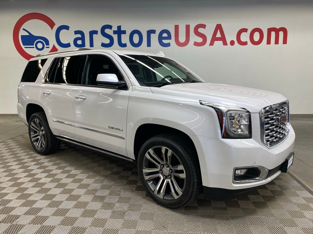 White Frost Tricoat 2019 GMC Yukon Denali 4WD SUV / Crossover Four-Wheel Drive