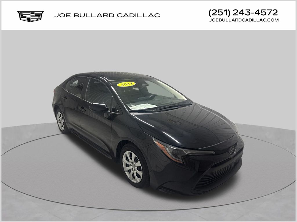 Midnight Black Metallic 2024 Toyota Corolla Sedan Front-Wheel Drive Continuously Variable Transmission