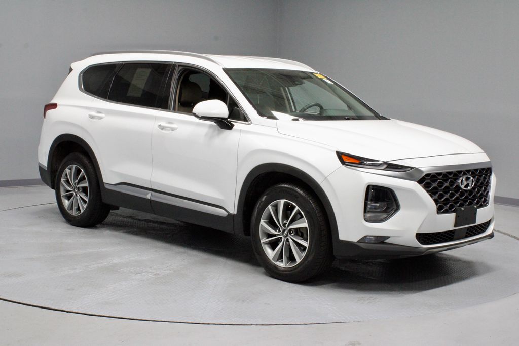 Quartz White 2020 Hyundai Santa Fe SUV / Crossover All-Wheel Drive 8-Speed Automatic