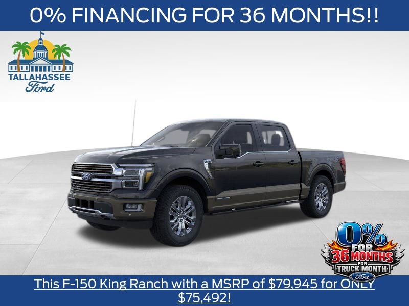 Agate Black Metallic 2026 Ford F-150 King Ranch SuperCrew 4WD Pickup Truck Four-Wheel Drive Automatic