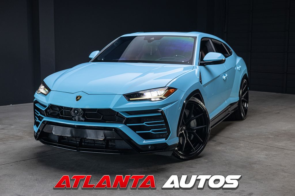 Blue 2021 Lamborghini Urus SUV / Crossover All-Wheel Drive 8-Speed Automatic