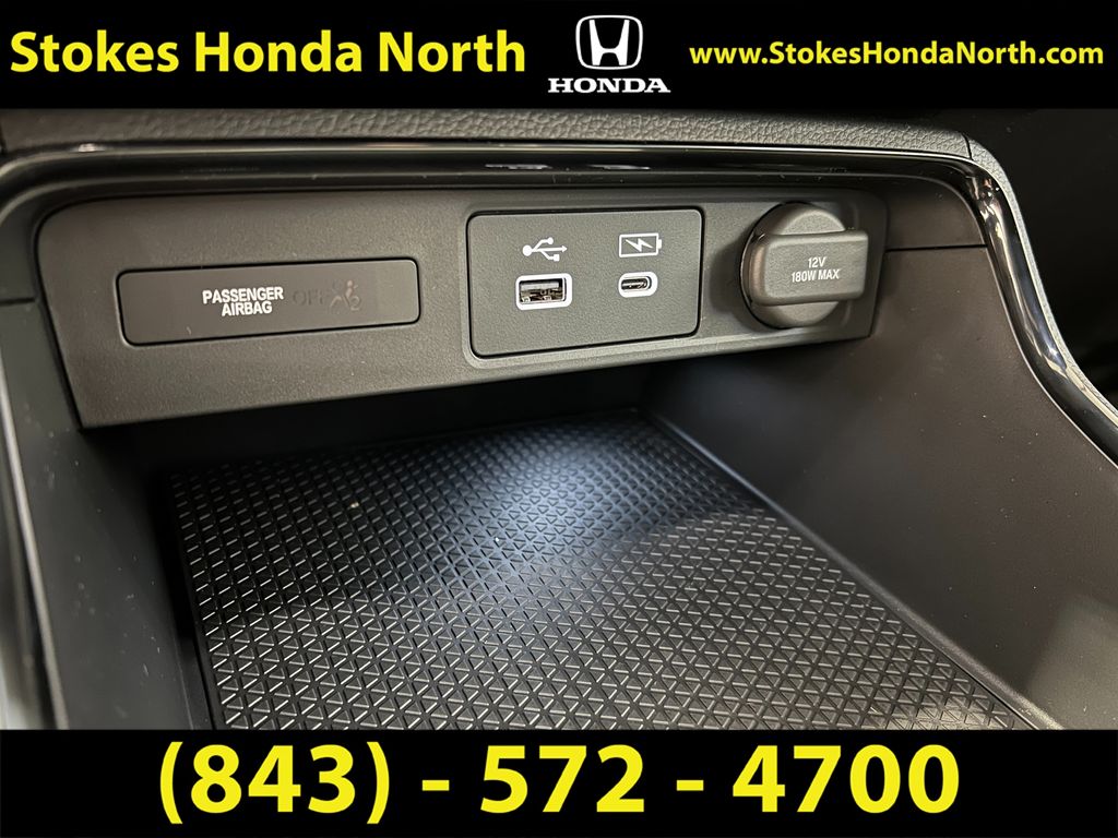 2025 Honda CR-V Hybrid Sport White at Stokes Honda North