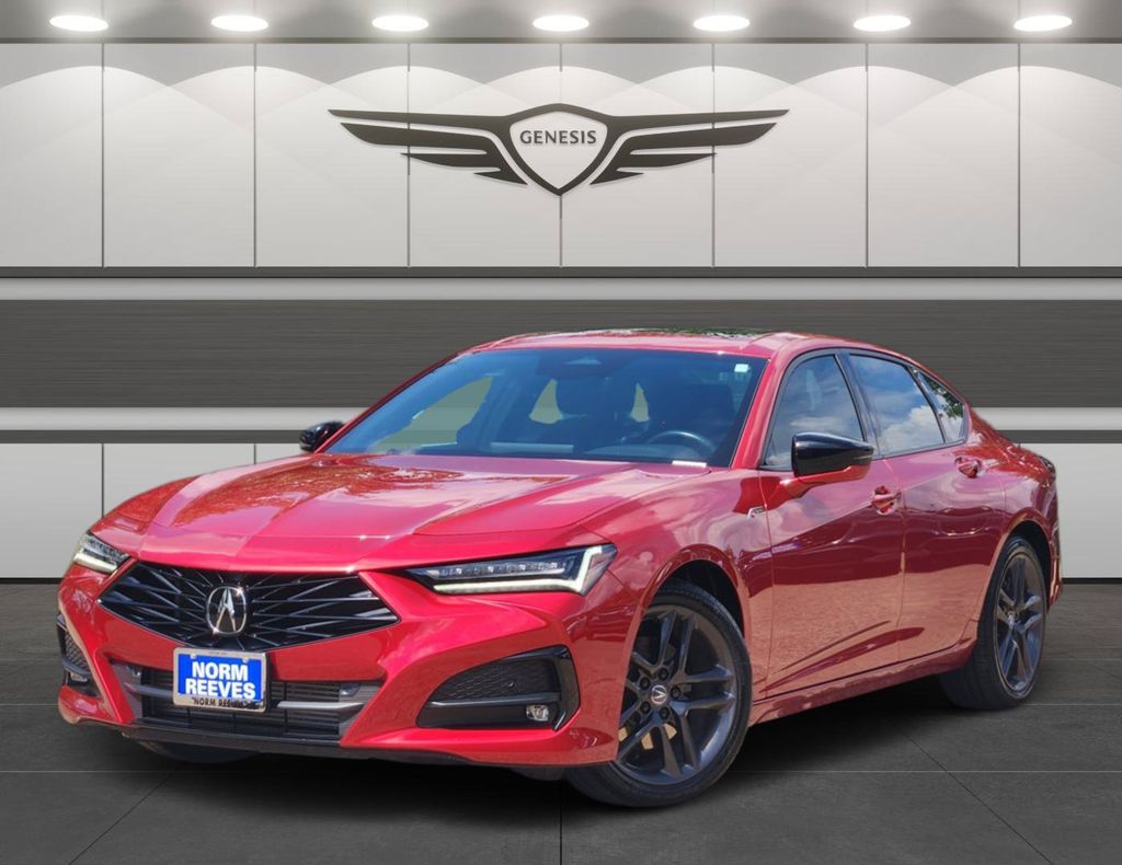 Performance Red Pearl 2024 Acura TLX Sedan All-Wheel Drive Automatic