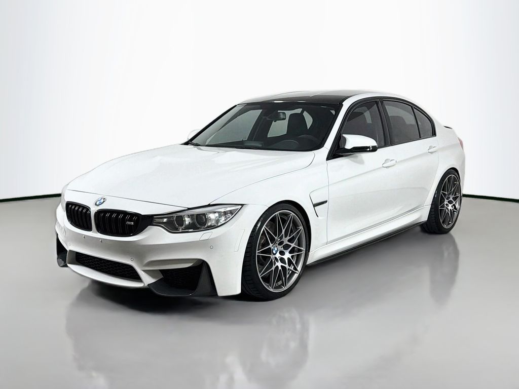 Alpine White 2017 BMW M3 Sedan Rear-Wheel Drive 6-Speed Manual