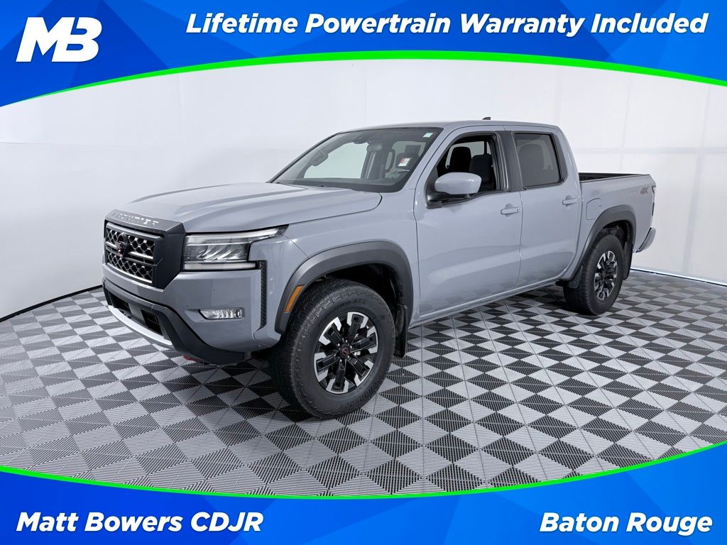 Boulder Gray Pearl 2022 Nissan Frontier Pickup Truck Four-Wheel Drive 9-Speed Automatic