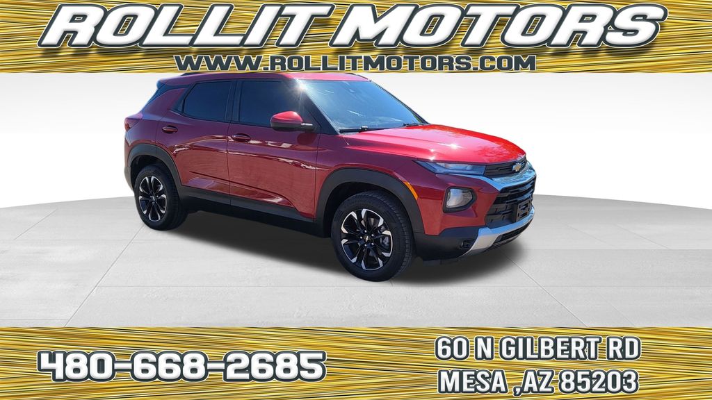 Scarlet Red Metallic 2021 Chevrolet Trailblazer SUV / Crossover Four-Wheel Drive 9-Speed Automatic