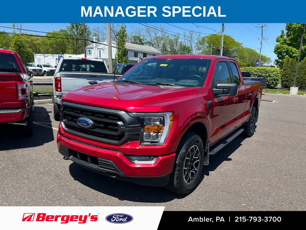 Red Metallic 2022 Ford F-150 Pickup Truck Four-Wheel Drive Automatic