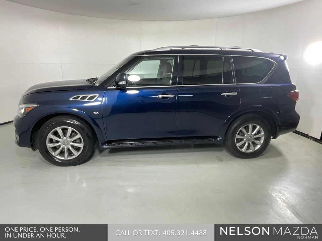 Used Blue 2015 INFINITI QX80 Base for Sale in Norman, OK