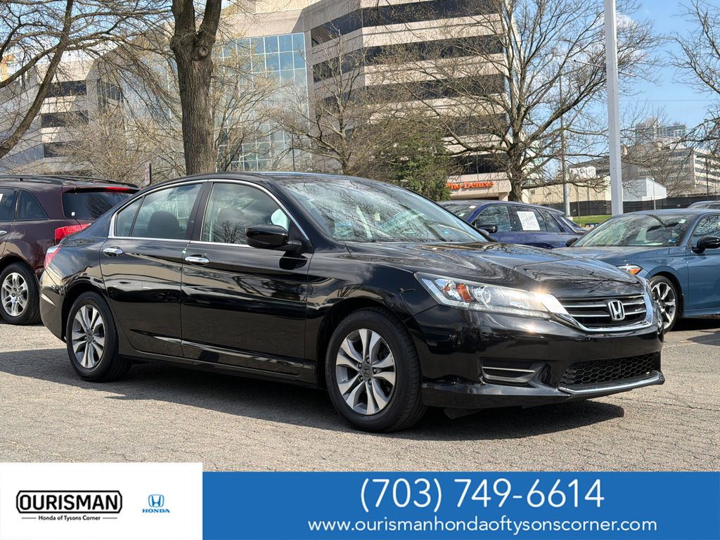 Crystal Black Pearl 2015 Honda Accord LX Sedan Front-Wheel Drive Continuously Variable Transmission