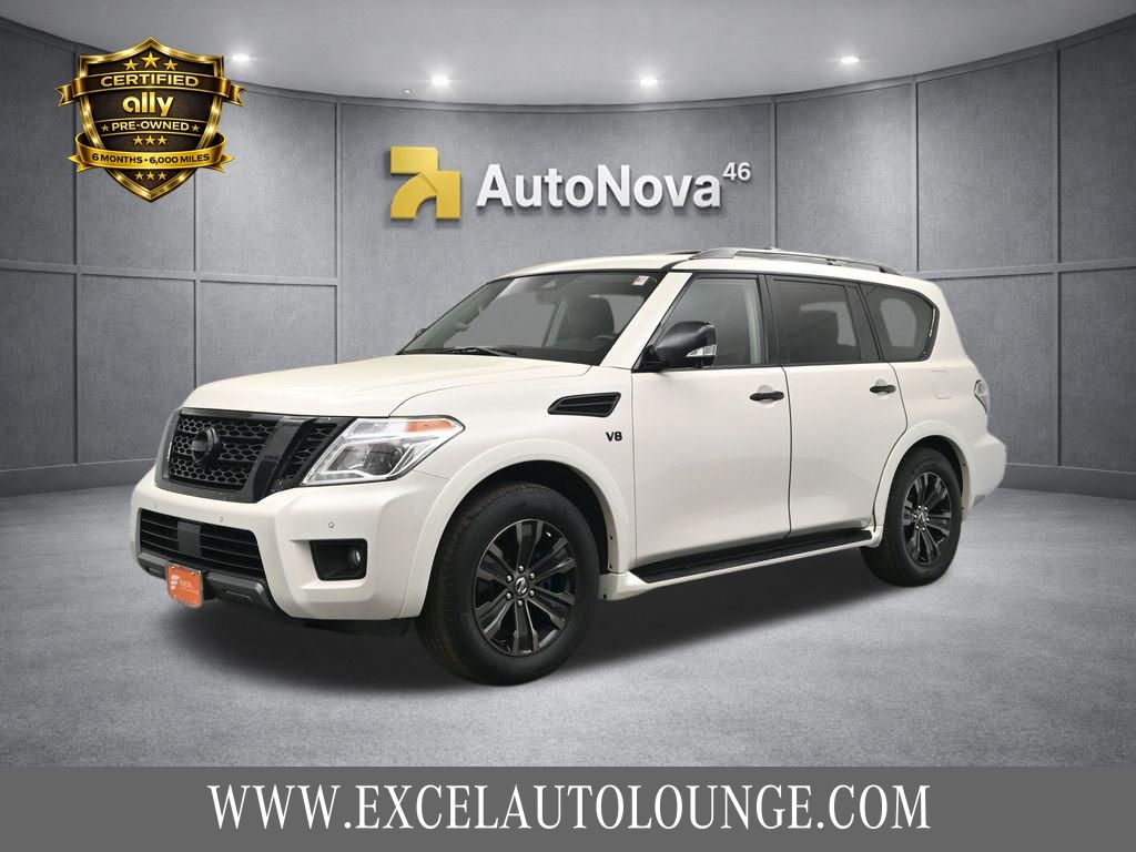 Pearl White Tricoat 2020 Nissan Armada SUV / Crossover Four-Wheel Drive 7-Speed Automatic