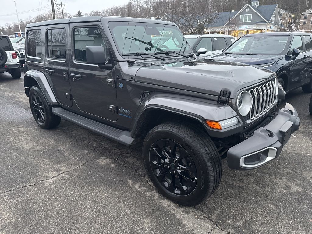 Gray (Granite Crystal Metallic Clearcoat) 2025 Jeep Wrangler 4xe Sahara 4WD SUV / Crossover Four-Wheel Drive 8-Speed Automatic