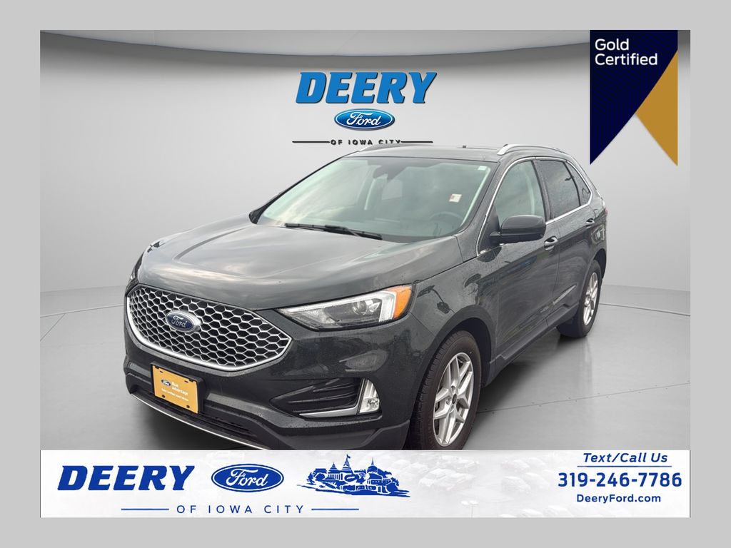 Forged Green Metallic 2024 Ford Edge SUV / Crossover All-Wheel Drive 8-Speed Automatic