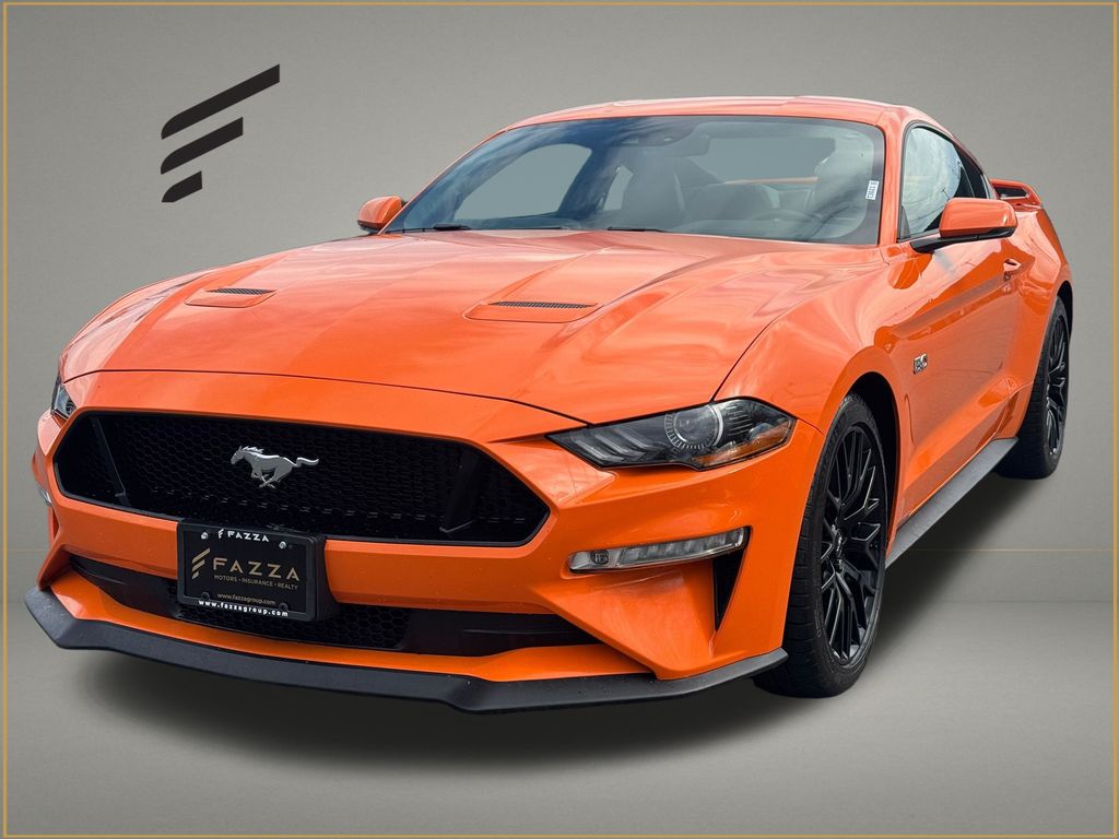 Orange 2020 Ford Mustang GT Premium Coupe RWD Coupe Rear-Wheel Drive 6-Speed Manual