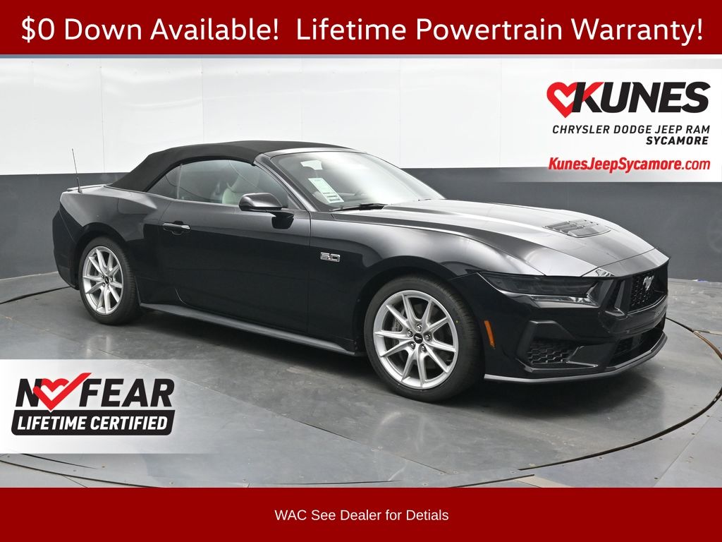 Shadow Black 2025 Ford Mustang GT Premium Convertible RWD Convertible Rear-Wheel Drive Automatic