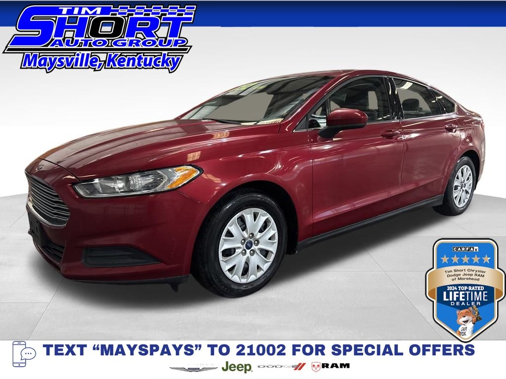 Ruby Red Metallic 2014 Ford Fusion S Sedan Front-Wheel Drive 6-Speed Automatic