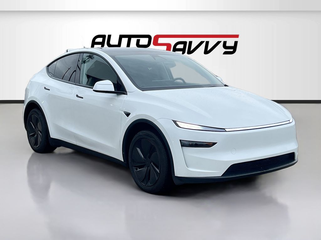 2026 Tesla Model Y Long Range White at AutoSavvy Houston Northwest