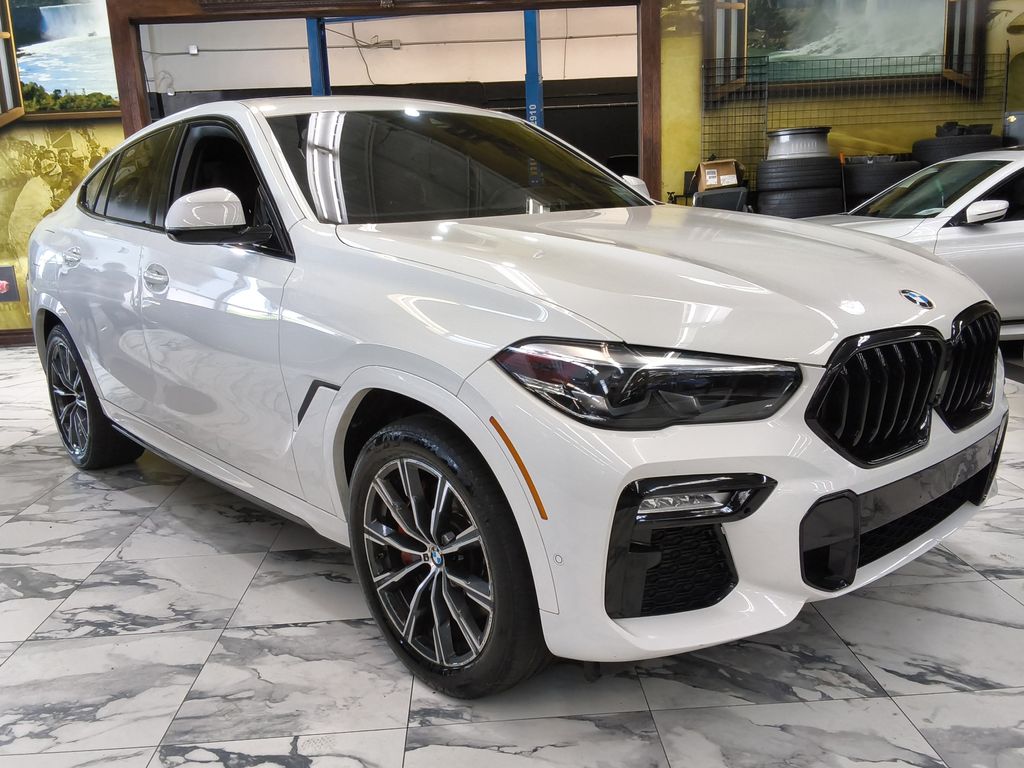 Alpine White 2021 BMW X6 SUV / Crossover All-Wheel Drive 8-Speed Automatic