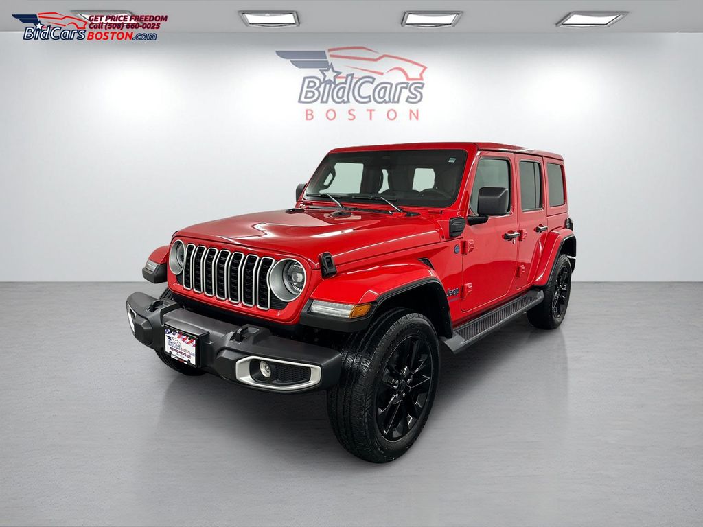 Firecracker Red Clearcoat 2025 Jeep Wrangler 4xe Sahara 4WD SUV / Crossover Four-Wheel Drive 8-Speed Automatic