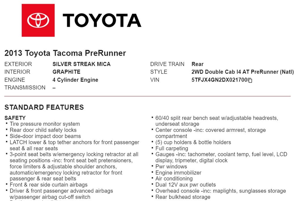 2013 Toyota Tacoma PreRunner 16