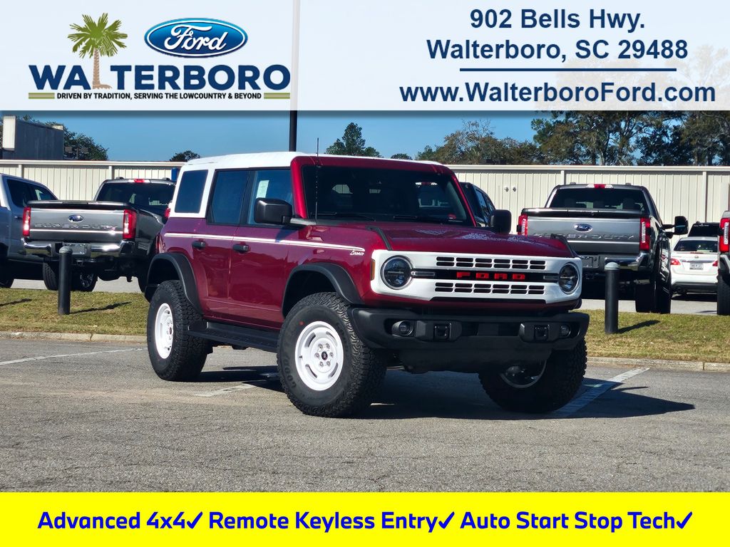 2025 Ford Bronco Heritage Edition Red at Walterboro Ford