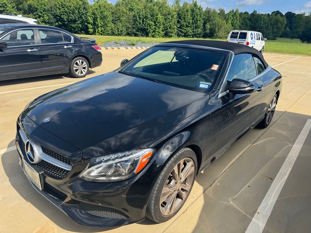 Black 2017 Mercedes-Benz C-Class C 300 Cabriolet Convertible Rear-Wheel Drive 9-Speed Automatic