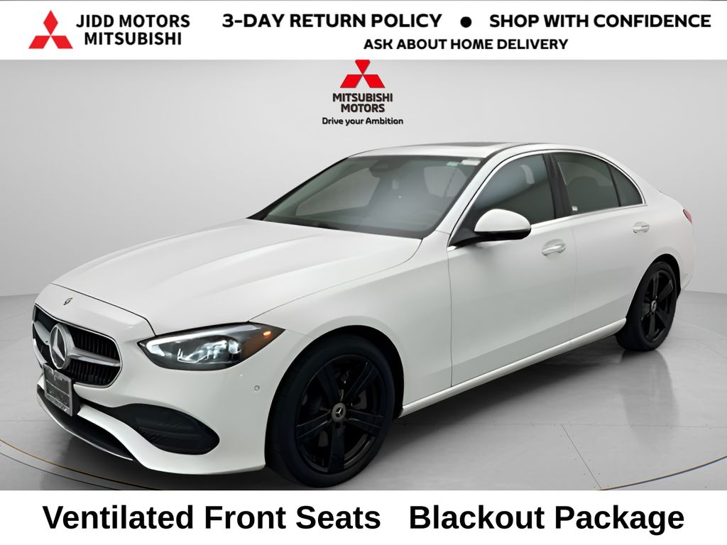 Polar White 2025 Mercedes-Benz C-Class Sedan All-Wheel Drive 9-Speed Automatic