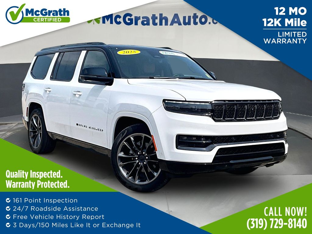 Bright White Clearcoat 2025 Jeep Grand Wagoneer SUV / Crossover Four-Wheel Drive 8-Speed Automatic