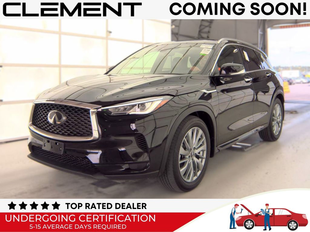 Black Obsidian 2023 INFINITI QX50 SUV / Crossover All-Wheel Drive Continuously Variable Transmission