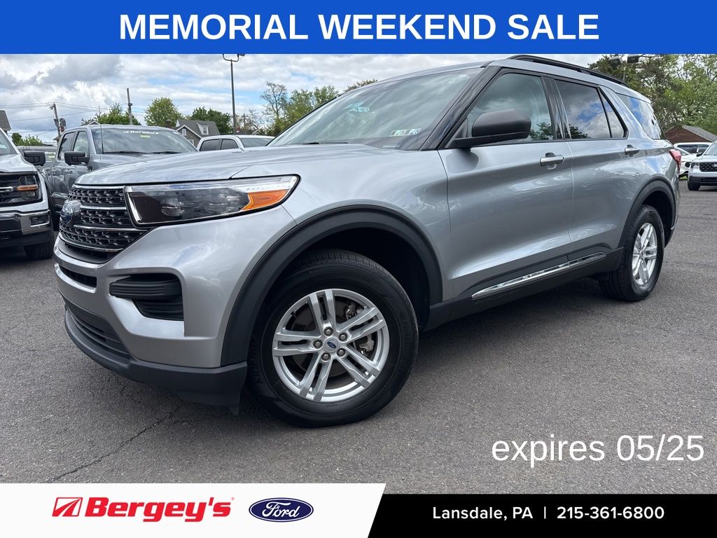 Silver Metallic 2023 Ford Explorer XLT AWD SUV / Crossover All-Wheel Drive 10-Speed Automatic