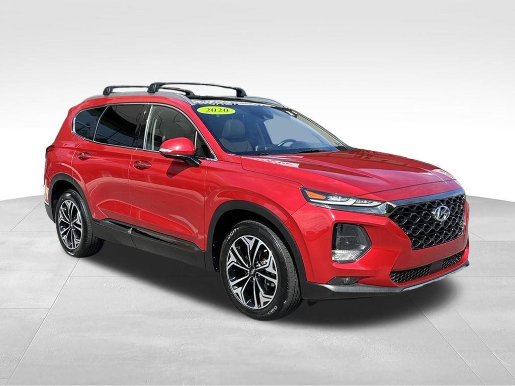 Calypso Red 2020 Hyundai Santa Fe SUV / Crossover All-Wheel Drive 8-Speed Automatic