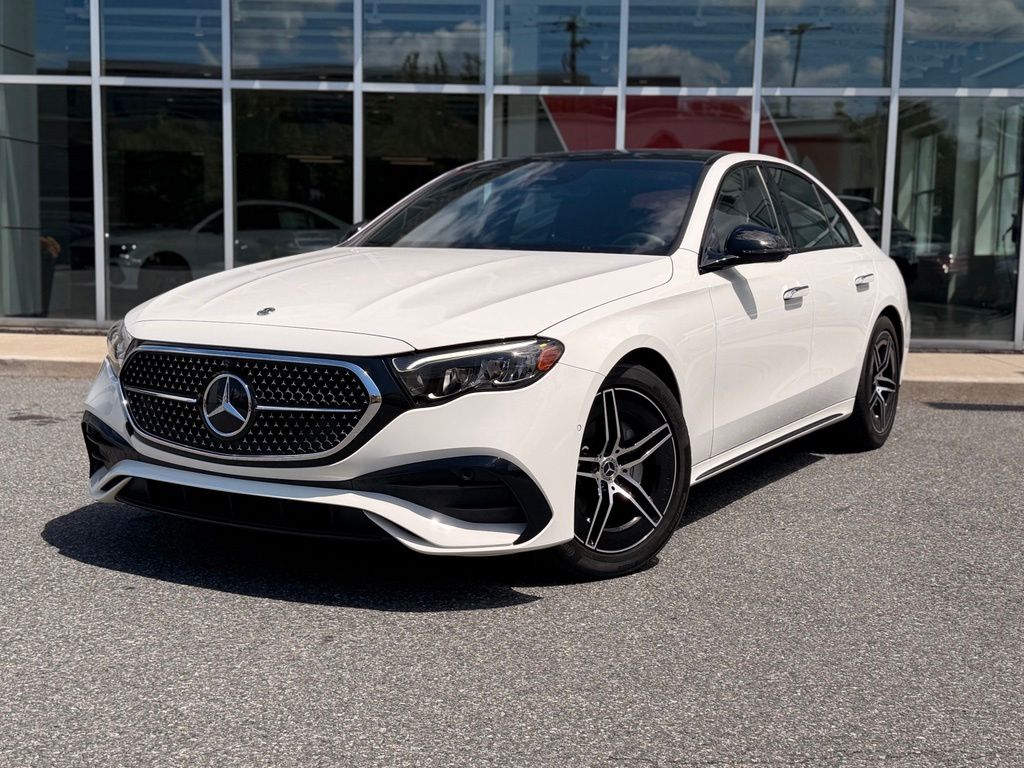 Polar White 2024 Mercedes-Benz E-Class Sedan All-Wheel Drive 9-Speed Automatic